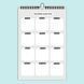 Undated calendar - Ukrainian version