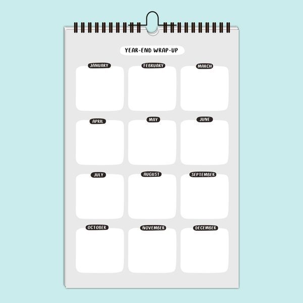 Calendar undated - English version