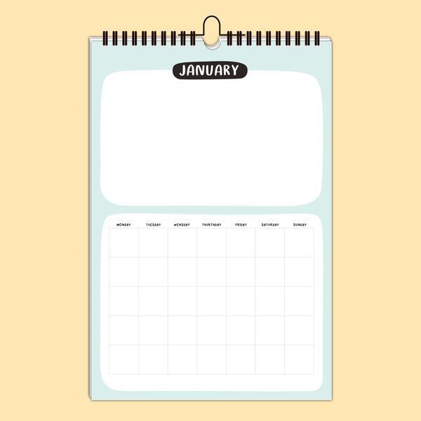 Calendar undated - English version