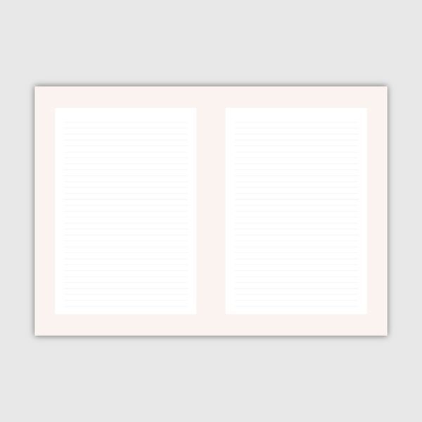 Free PDF file - 3 pages of the planner undated